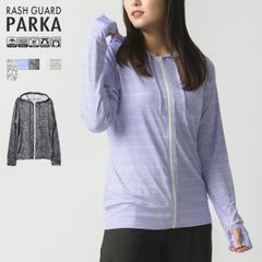 ラッシュガード レディース 長袖 水着 UVカットパーカー フード付き トップス 水陸両用 接触冷感 紫外線対策 プール 体型カバー 日焼け防止 柄 HW8226