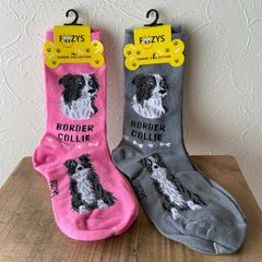 犬種別靴下　Foozy アメリカ直輸入　22-25cm　ボーダーコリー　Border Collie