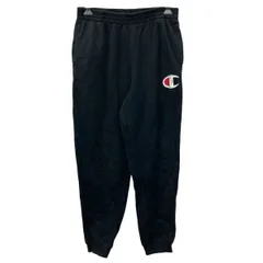 Champion スウェットパンツ XL ブラック チャンピオン ウエストゴム 裏起毛 ワンポイントプリントロゴ 古着卸 アメリカ仕入 2509-435