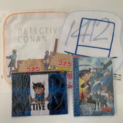 名探偵コナン グッズ 4点セット 天空の難破船 リングノート スライダーポーチ 一番くじ 一番ラボ E賞 マイクロファイバー タオル 怪盗キッド