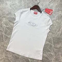 DIESEL レディース Tシャツ T-ANGIE 白 T-ANGIE Woman: Cotton T-shirt with cut-out D logo | Diesel