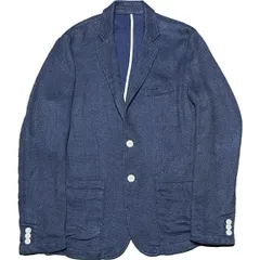 JOURNAL STANDARD Relume リネンコットンアンコンジャケット ネイビー Mサイズ