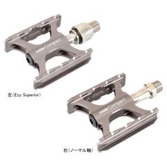 三ヶ島製作所 Compact One Side Ezy グレー ペダル MKS ミカシマペタル 三ヶ島 両面 脱着 小型 軽量 ブロンプトン