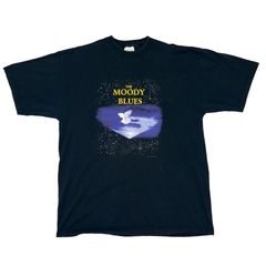 90s ムーディーブルース バンドTシャツ ジャイアント ツアー 黒 L