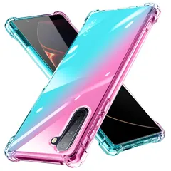 【在庫処分】ケース 耐衝撃 クリア TPUReno5 a a カバー 薄型 軽量 滑り止め 黄変防止 Reno3 柔軟 Qi充電 衝撃吸収 指紋防止 米軍MIL規格取得 ワイヤレス充電に対応 OPPO カメラ保護 カバー ピンク+ 緑 N331-Reno3a-