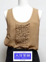DSQUARED2 ディースクエアード シルク タンクトップ トップス サイズ40 ブラウン 中古A+  管理番号  A-5860のサムネイル