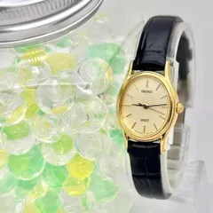 【外観美品/新品電池】SEIKO セイコー スピリット レディース 腕時計 ゴールドドレス