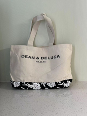 【在庫処分 特価 SALE】　DEAN＆DELUCA ディーン＆デルーカ レディース HAWAII ハイビスカス柄 トートバッグ 大人気 Lサイズ