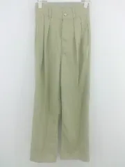 ◇ BONLECILL ボンルシール タック センタープレス パンツ サイズS グリーン系 レディース E  【1304260023670】