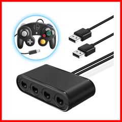 【特価商品】OLED/Switch/Wii switch U/PC用 大乱闘スマッシュブラザーズ対応 最大８人同時にプレイ ４ポート コントローラ接続タップ ゲームキューブ ニンテンドー GCコントローラー接続タップ switch用GCコントローラ変換アダプタ