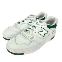 未使用品 new balance ニューバランス 表記サイズ:25  スニーカー BB550SWB ホワイト/グリーン   レディース　241014004394