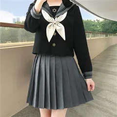 大きいサイズ JK制服 セーラー服 コスプレ衣装 仮装 コスチューム 学院風 学生服 半袖/長袖 プリーツスカート ギャル服 入学式 卒業式 文化祭 春夏秋#cupload45161