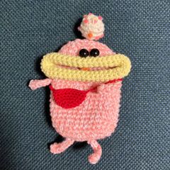 パクパクモンスター　バッグ付き　キーケース　ハンドメイド　小物入れ