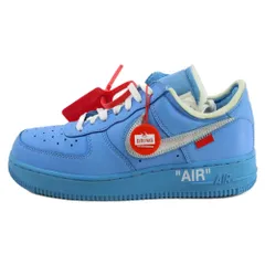 NIKE (ナイキ) ×OFF-WHITE AIR FORCE 1 LOW MCA オフホワイト エムシーエーエアフォース1 ローカットスニーカー CI1173-400 ブルー US6.5/24.5cm