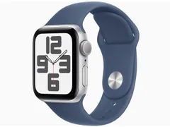 「新品」Apple Watch SE 第2世代 GPSモデル 40mm MXED3J/A [シルバー・デニムスポーツバンド M/L]