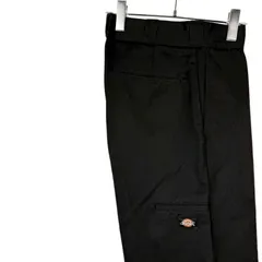 Dickiesディッキーズ85283ダブルニーワークパンツ黒ブラックツイル生地ロゴタグワンポイントストリートアメカジスケーターファッションスケートボードカルチャーセルフォンポケットloosefitルーズフィットvintageヴィンテージ50530