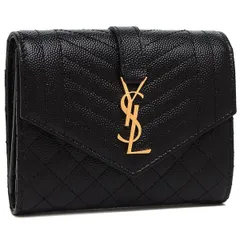 2023年最新】サンローラン SAINT LAURENT PARIS 三つ折り財布 YSL ミニ