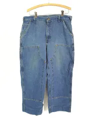 【希少】カーハート ダブルニーペインターデニムB07 DNM 42x30 古着 カーハート Carhartt Original Dungaree Fit B07 DOUBLE FRONT