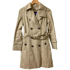 美品 BURBERRY BLUE LABEL バーバリーブルーレーベル ノバチェックライナー付き トレンチコート サイズ36 ベージュ レディース 古着 中古 USED