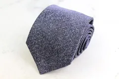 タカキュー ブランド ネクタイ ドット 格子柄 シルク イタリア製 PO メンズ ブルー TAKA Q 【中古】