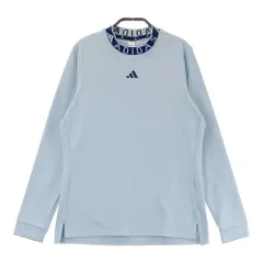 サイズ：L ADIDAS GOLF アディダスゴルフ HY0926 モックネック 長袖Tシャツ 裏起毛  ブルー系 [240101418358] ゴルフウェア レディース ストスト