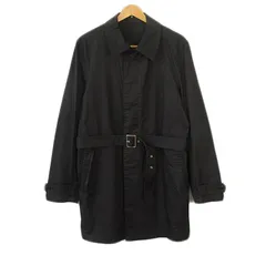 タケオキクチ TAKEO KIKUCHI TK コート ジャケット ステンカラー ベルト ツイル コットン 4 黒 ブラックのサムネイル