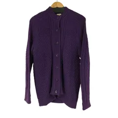 エルエルビーン L.L.Bean ケーブル編み ヘビーニットカーディガン レディース  L