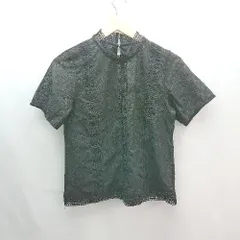 ◇ ◎ ●未使用● PAGEBOY ページボーイ ペイズリー柄 総刺繍レース 綺麗め 半袖 ブラウス サイズF ブラック レディース E  【1308160022047】のサムネイル