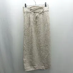 ◇ ⊇ RESEXXY リゼクシー ツイード風 ロング タイト スカート サイズF ベージュ レディース E  【1502030015720】
