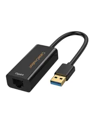【特価商品】lan CableCreation 超高速USB 3.0 to RJ45 ギガビットイーサネットアダプタ10/100/1000 usb Mbps (IC チップセット付き AX88179) USB有線LAN変換 アダプタ 0.1m/ブラック