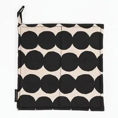 新品 マリメッコ marimekko ポットホルダー 鍋敷き Rasymatto ラシィマット ブラック 73646 073646 890 北欧雑貨 北欧デザイン【ネコポス限定出荷】のサムネイル