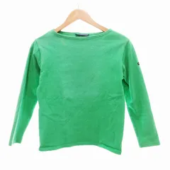 セントジェームス SAINT JAMES バスクシャツ Tシャツ カットソー 七分袖 袖ロゴ XXS 緑 グリーン /JSのサムネイル