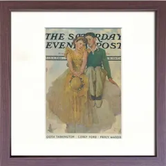 ロックウェル額装品　中判サイズ　1928年10月18日号ポスト誌 ロックウェル額装品 中判サイズ 1928年10月18日号ポスト誌