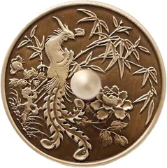 ▽Bd左1000 黄銅製 香炉 香道具 木箱