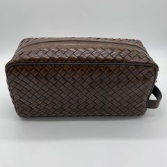 【未使用品】BOTTEGA VENETA　クラッチバッグ　トラベルポーチ　ブラウン【F00017】