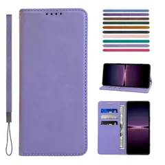 【新着商品】(ライトパープル) 携帯ケース スプラット同梱 便利 スタンド機能 カードポケット おしゃれ スマホケース ベルトなし ケース ケース ケース V V V 10 10 10 エクスペリア 内蔵マグネット開閉式 耐衝撃 SOG11 SO-52D カバ