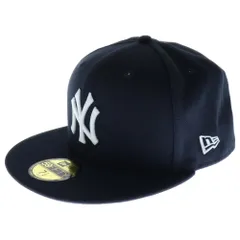 NEW ERA (ニューエラ) ×WIND AND SEA 59FIFTY ロゴ刺繍 ベースボールキャップ ネイビー WDS-C-MLBNE-23-AP-Q2-02