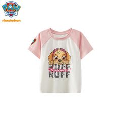 パウパトロール 夏大人気新作 超可愛い (Paw Patrol) 子供服 半袖Tシャツ トップス バイカラー 通学着 通園着