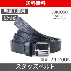 【CURIOSO STILE（クリオーゾ スティーレ）オールスモールスタッズベルト】
サイズ95 ブラック*ブラック 新品未使用 CS017STBK95