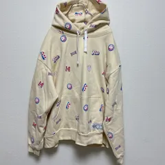 ⛳️ラッセルノRUSSELUNO⛳️メンズプルオーバー　パーカー　ホワイト　M ⛳️ラッセルノRUSSELUNO⛳️メンズプルオーバー パーカー ホワイト M