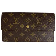 ルイ・ヴィトン Louis Vuitton ポルトトレゾール インターナショナル 札入れ 小銭入れ 三つ折り 長財布 モノグラム ブラウン M61215 レディース 【中古】