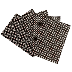 【手漉き和紙】【再入荷困難品】麻の葉模様 5枚入り 約30cm x 約20cm No.02