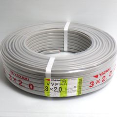 2025年4月製 矢崎エナジーシステム YAZAKI VVFケーブル 3×2.0mm 灰色 100m 未使用 600Vビニル絶縁ビニルシースケーブル ≡DT6258-のサムネイル