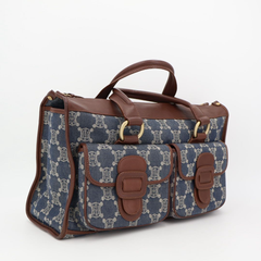 セリーヌ CELINE ハンドバッグ　デニム　マカダム　トリオンフ