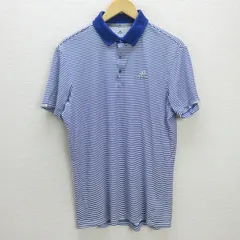 G■アディダス/adidas CLIMACHILL 半袖ドライポロシャツ/スポーツウェア【O】青白/men's/91【中古】■