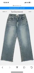 HETHERMENT 015 ever semi ー wide denim 青 M