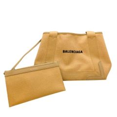 【中古】BALENCIAGA バレンシアガ ハンドバッグ 339933 カバスS ホワイト レディース ユニセックス シンプル 日常使い 収納 カジュアル ロゴ A2501516【無料ギフトラッピング承ります】