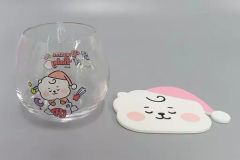 [중고] 머그컵·탕만 RJ(진) 글래스컵&코스터 세트 [BT21]