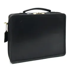極美品✨オールドコーチ　ビジネスバッグ　2way レザー　ブラック　5181 未使用級】COACH コーチ ビジネスバッグ レザー ブラック 2WAY