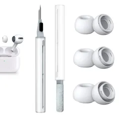 新品　YUWAKAYI イヤーピース AirPods Pro 第1/2世代対応、3 in 1イヤホン掃除道具付き、シリコンイヤーチップ (S/M/Lサイズ 各ペア)柔らかい 滑り止め、イヤーピース収納ケース付き